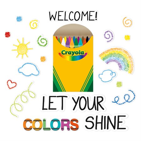 Crayola® Stamper Markers Let Your Colors Shine Bulletin Board Set