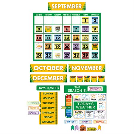 Crayola® Calendar Bulletin Board Set