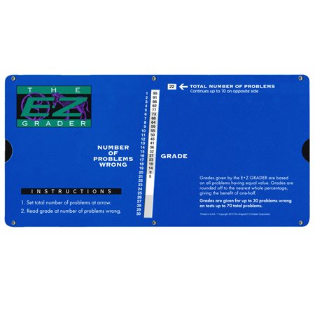 Large Print E-Z Grader, Royal Blue