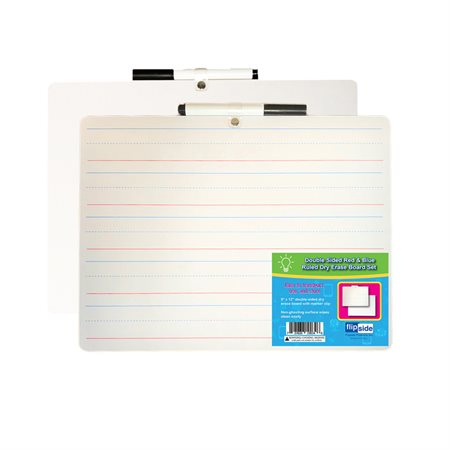 Primary Ruled Dry Erase Board with Attached Marker, Single