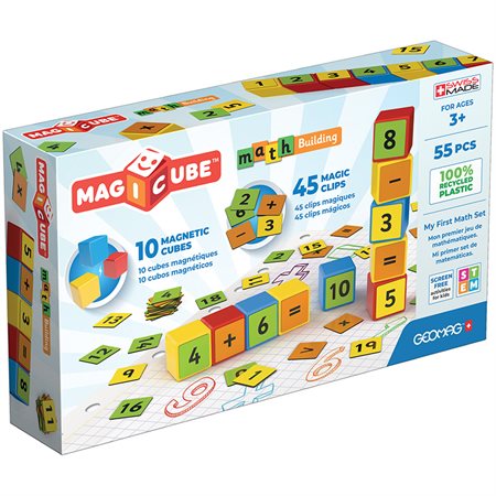 Magicube™ Math Building Set, Recycled, 55 pieces