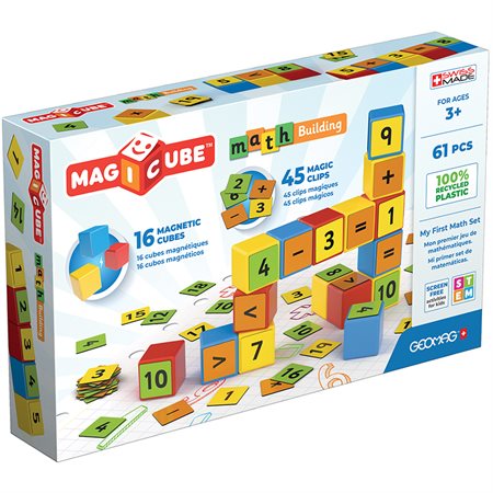 Magicube™ Math Building Set, Recycled, 61 pieces