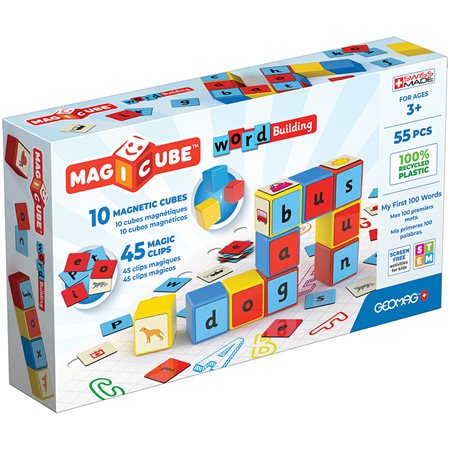 Magicube™ Word Building Set, Recycled, 55 pieces