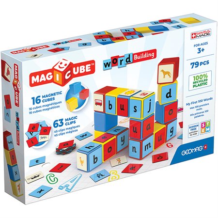 Magicube™ Word Building Set, Recycled, 79 pieces