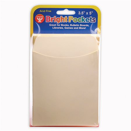 Bright Library Pockets, Manila, 40 count
