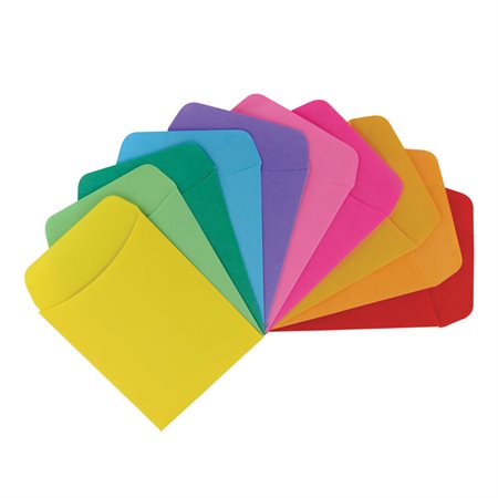 Bright Pressure Sensitive Pockets 30, 3 ea. Of 10 color 3.5"x5"