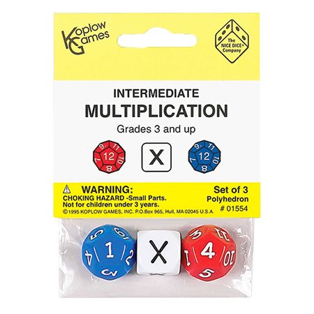 Intermediate Multiplication, Polyhedron Dice