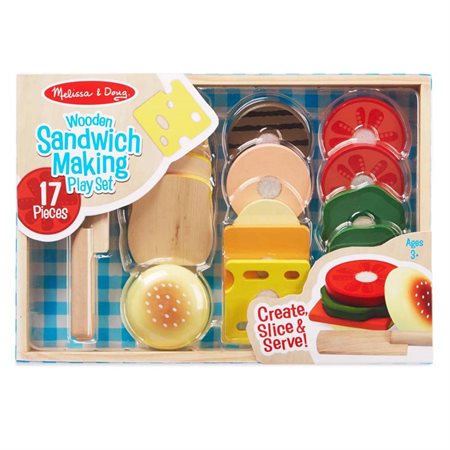 Wooden Sandwich Making Play Set