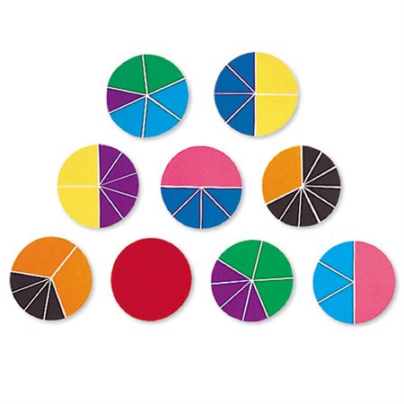 Deluxe Rainbow Fraction® Circles, Set of 51