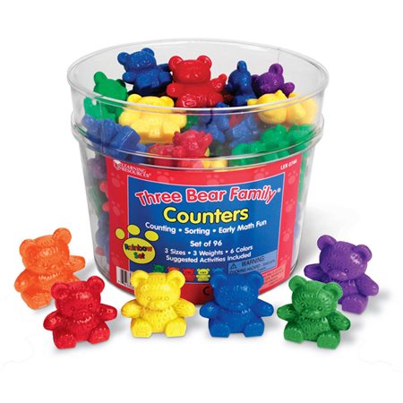 Three Bear Family® Counters, Set of 96