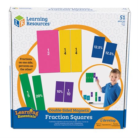 Double-Sided Magnetic Fraction Squares