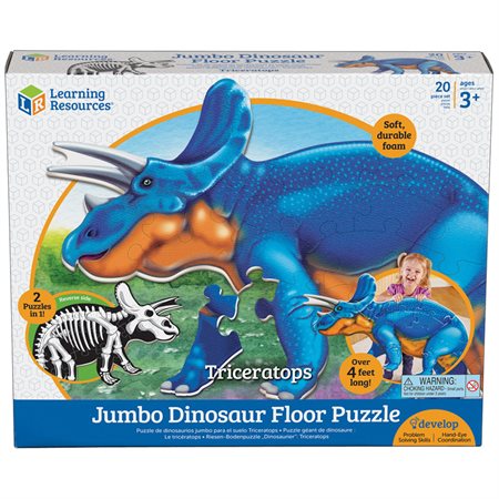 Jumbo Dinosaur Triceratops Floor Puzzle