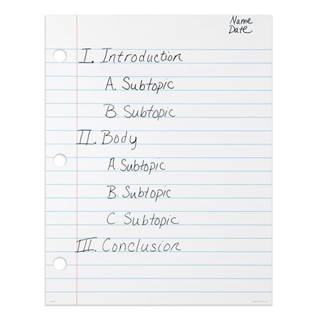 Magnetic Demonstration Notebook Paper