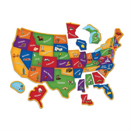 Magnetic U.S. Map Puzzle