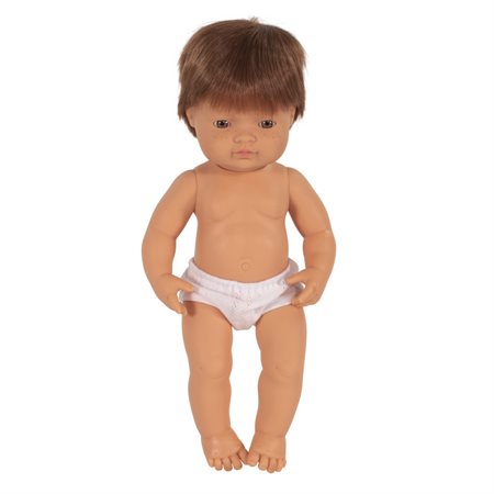 Anatomically Correct 15" Baby Doll, Caucasian Boy (Redhead)