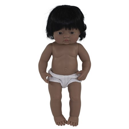 Anatomically Correct 15" Baby Doll, Hispanic Girl