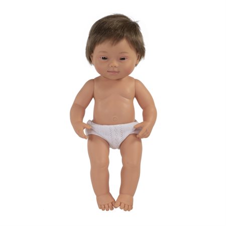 Anatomically Correct 15" Baby Doll, Down Syndrome Caucasian Boy