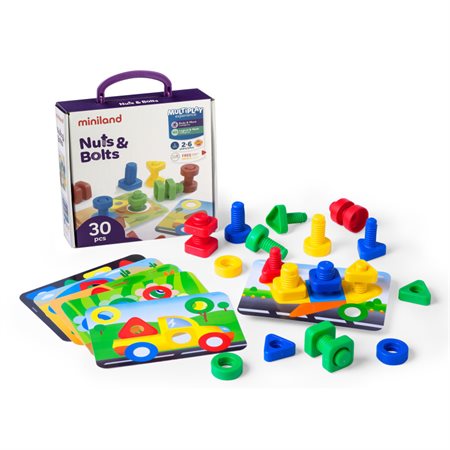 Nuts & Bolts School Activity Set, 30-Piece Set