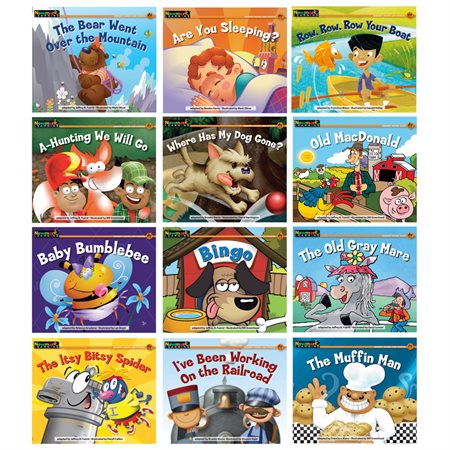 Rising Readers Leveled Books: Nursery Rhyme Songs & Stories, English