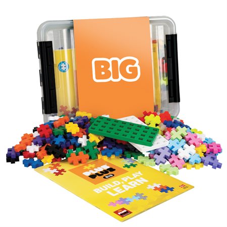 Plus-Plus® BIG Tun w / 2 Baseplates, 200 pieces