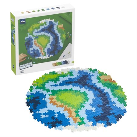 Plus-Plus® Puzzle By Number® Earth, 800 pieces