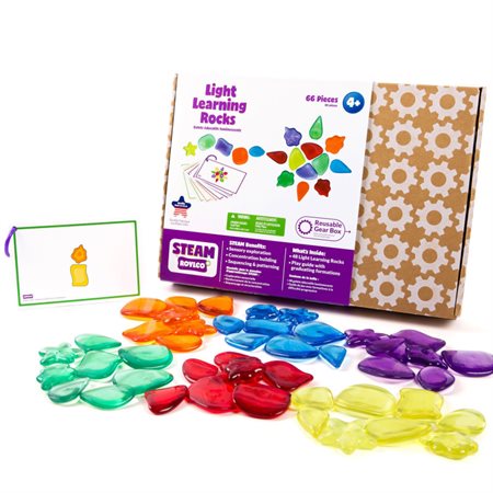 Light Learning Rocks, 66 Pieces w / Play Guide