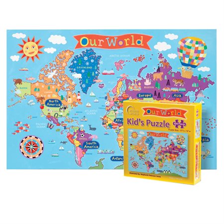 Kid's Jigsaw Puzzle, World