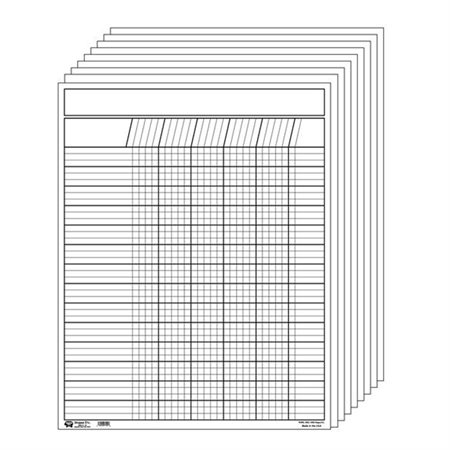 Vertical Chart Set, White