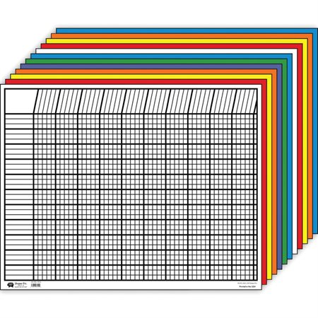 Horizontal Incentive Chart Set, Assorted Colors