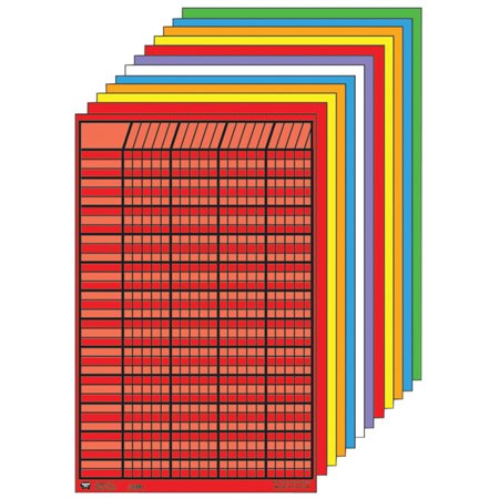 Small Incentive Chart Set, Assorted Colors