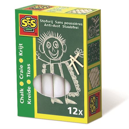 SES Creative Chalk Pack of 12, White
