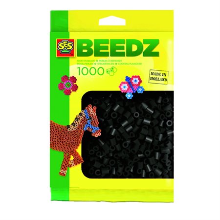 SES Creative Iron-On-Beads Black, Pack of 1000 