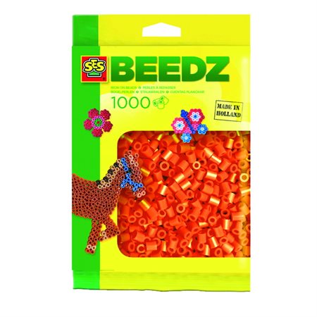 SES Creative Iron-On-Beads Orange, Pack of 1000 