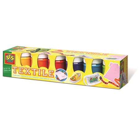 SES Creative Textile Paints, Set of 6