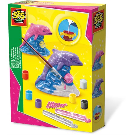 SES Creative Casting and Painting, Glitter Dolphin 