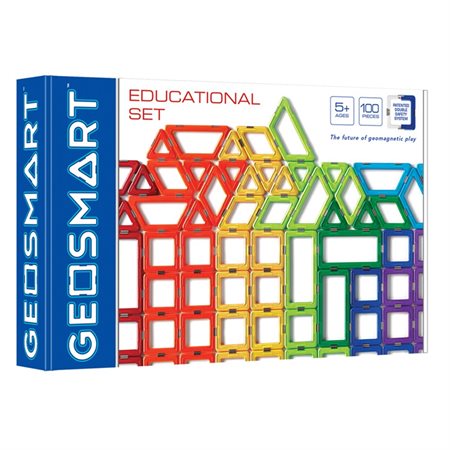 GeoSmart™ Educational Set, 100 Piece Magnetic Construction