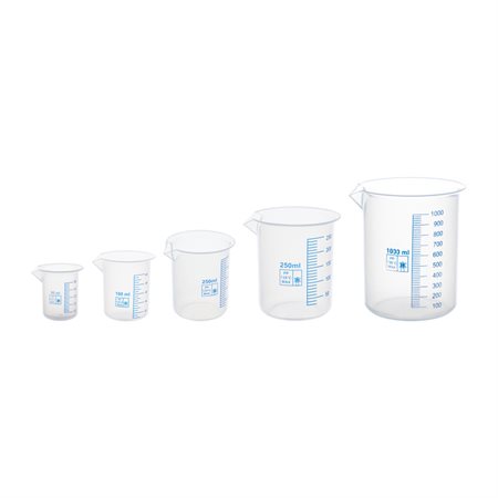 Beakers, Polypropylene, Set of 5
