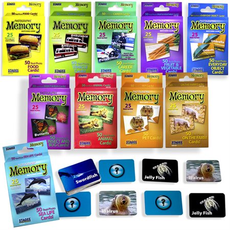 Photographic Memory Matching Games, Set of all 10