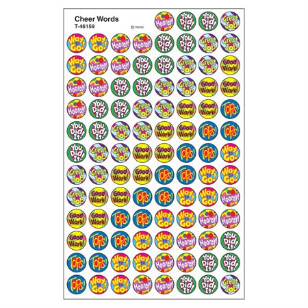 Cheer Words superSpots® Stickers