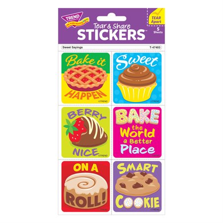 Sweet Sayings Tear & Share Stickers™