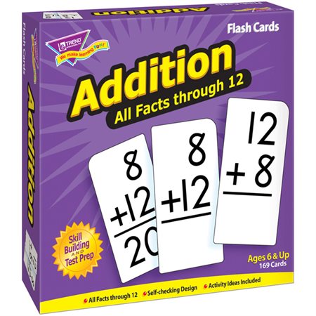 All Facts Flash Cards, Addition 0-12