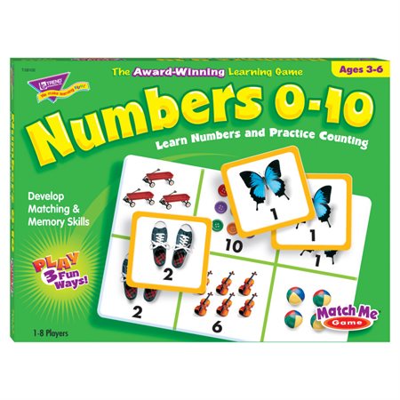 Numbers 0-10 Match Me® Game