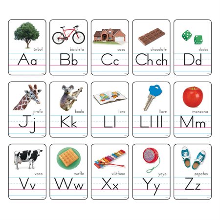 Spanish Zaner-Bloser Manuscript Alphabet Lines