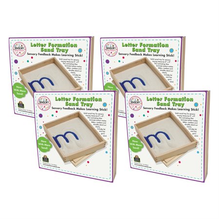 Sensory Playtivity™ Letter Formation Sand Trays, Set of 4