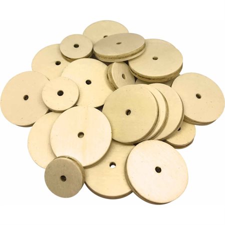 STEM Basics: Wooden Wheels, 60 Count