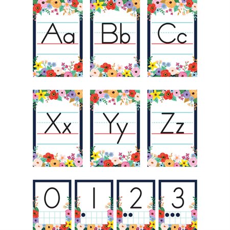 Wildflowers Alphabet Bulletin Board Set