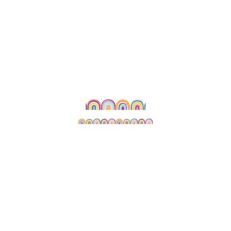 Oh Happy Day Rainbows Die-Cut Border Trim