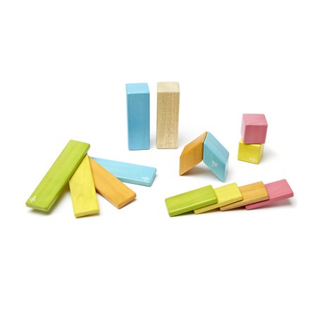 Tegu Blocks, Tints, 14-piece Set