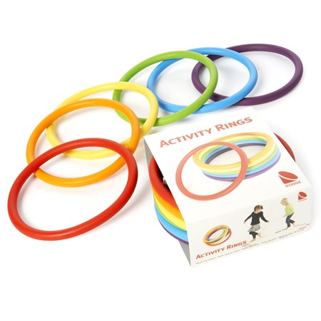 GONGE® Activity Rings, Set of 6 in 6 Colors